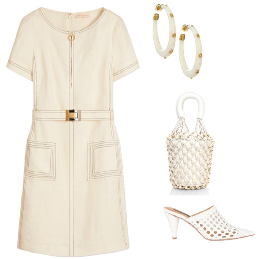 Tory Burch NWT Linen shirt dress